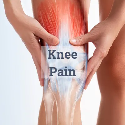 ligament and muscle pain around the knee needing treatment